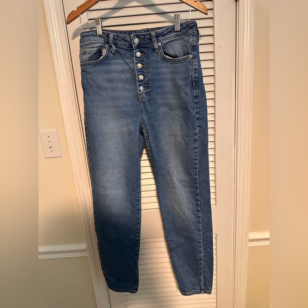 Forever 21 high waisted straight leg jeans